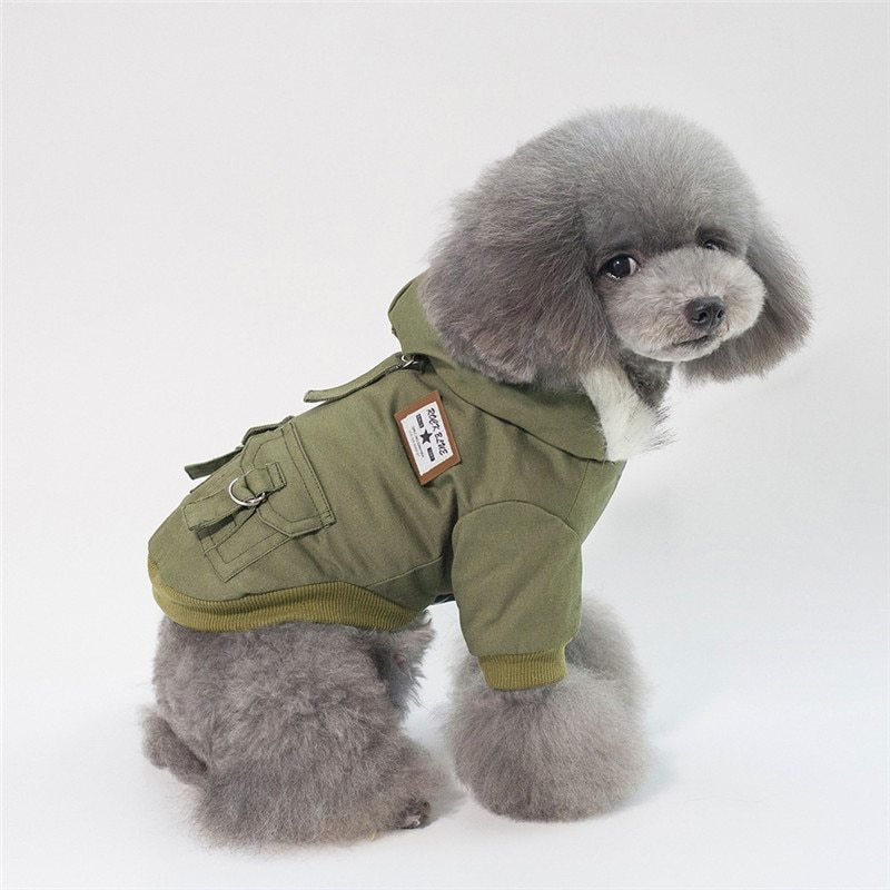 Lightweight Dog Jacket - Grey/Khaki/MilitaryGreen