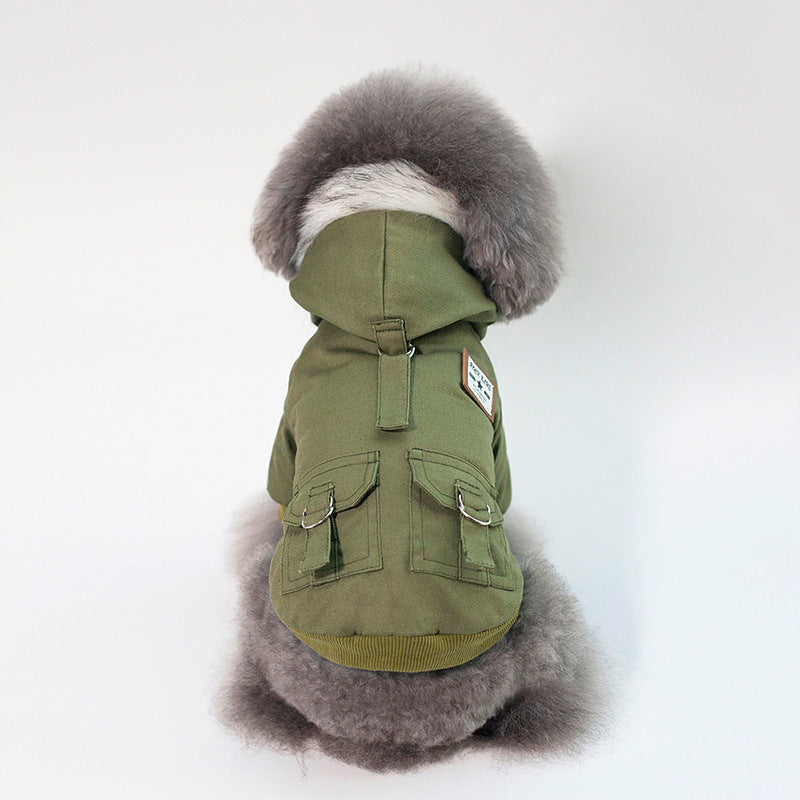 Lightweight Dog Jacket - Grey/Khaki/MilitaryGreen